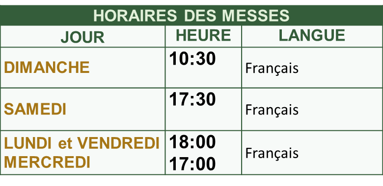 horaire messe Bizerte