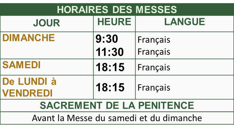 horaire messe sousse